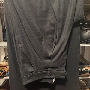 Maeve Black wide leg pleated pants